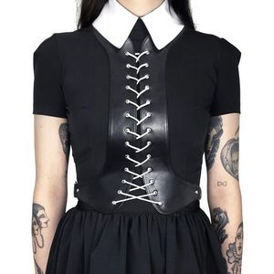 Deandri front brace harness lace up